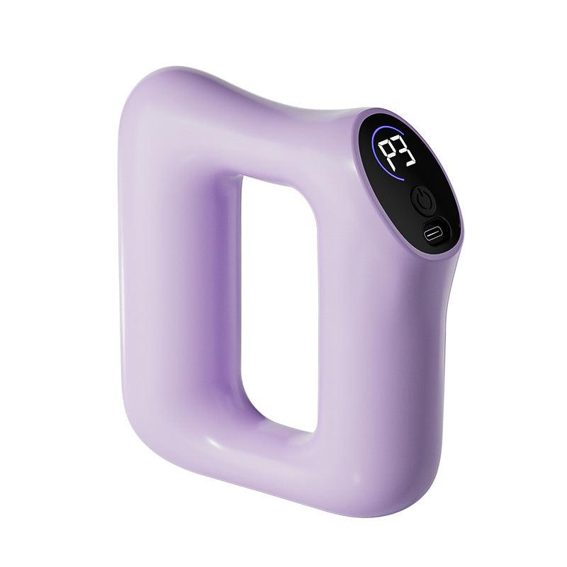 Lavender handheld vacuum sealer with digital display and power button